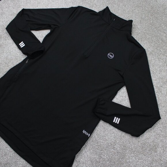 Veil Spark Sweatshirt Womens Medium Black 1/4 Zip Performance L/S Pullover - Picture 3 of 15